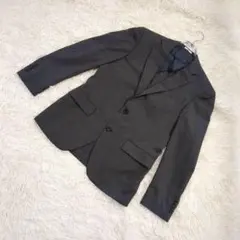 スーツセレクト　ジャケット　AB6 チャコールグレー　ストライプ　薄手