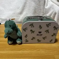 Steiff 恐竜 ぬいぐるみ トランクケース付きのサムネイル