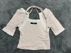épine lace rib 2way topのサムネイル