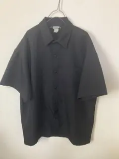 CALTOP キャルトップ 半袖サテンシャツ ブラックのサムネイル