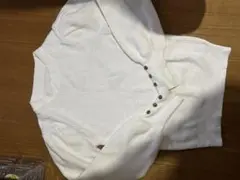 リブニット 長袖 白