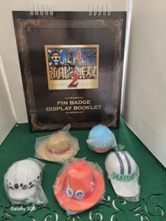 ONE PIECE 海賊無双 ピンバッジ 15個セット & 帽子5種セット