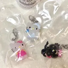 ハローキティめじるしアクセサリー 3個セット 天使 小悪魔 お花
