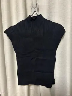 GRL ブラック ノースリーブ トップス