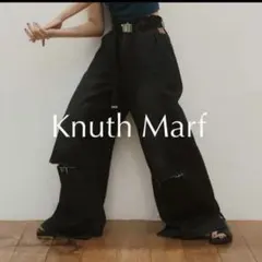 Knuth Marf ripped buggy denim ワイドパンツ デニム