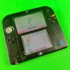 2DS　クリアブラック　本体　動作良好！　SDカード付