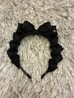Innocent World フリルヘアバンド 黒　カチューシャのサムネイル