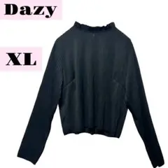 【美品】【デイジー】 プリーツトップス ブラック XL 長袖