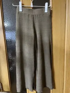 リブ カジュアルパンツ