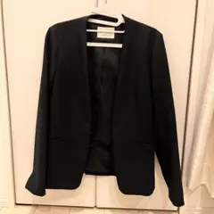 green labelノーカラージャケット ネイビーのサムネイル