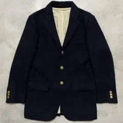 希少✨️ミスターベイシングエイプ 紺ブレ ジャケット 金ボタン ウール 44