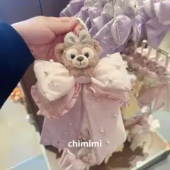 上海ディズニー　シェリーメイ　大きいリボン　飾り