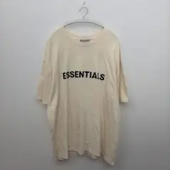 うんちょ様専用ESSENTIALSメンズ半袖TシャツロゴXL大きいサイズクリーム