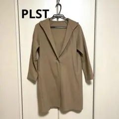 PLST フード付き ベージュ チェスターコート