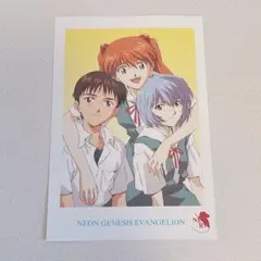 エヴァンゲリオン 限定 レトロ ポストカード シンジ レイ アスカ