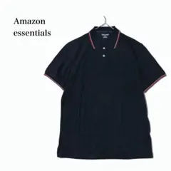 アマゾン 半袖ポロシャツ 襟ライン 綿100% カジュアル シンプル 無地 Mのサムネイル