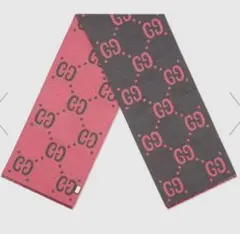 GGジャカード ウールシルク スカーフ