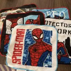 ハンカチ　5枚セット　スパイダーマン　トミカ