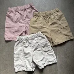 UNIQLO ハーフパンツ 120cm 3枚セット