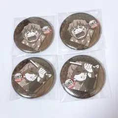 鬼滅の刃 お楽しみくじ 缶バッジ 我妻善逸 4点セット