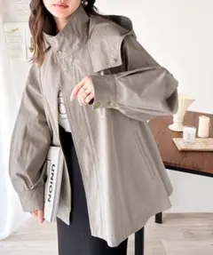 クラシカルエルフ スタンドカラーフレアマウンテンパーカ M