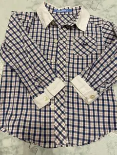 ファミリア　チェックシャツ　車