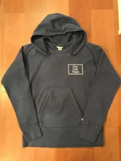 定価2.8万！Yellow Rat アメリカ製 後付け ナス紺スウェットパーカー