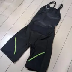 ☆Mizuno 練習用水着 黒/蛍光黄ライン☆　サイズXS