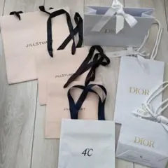 ショッパー　ショップ袋　7点セット　JILL STUART　DIOR　4°C