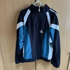 adidas ジップアップパーカー 黒/青/白