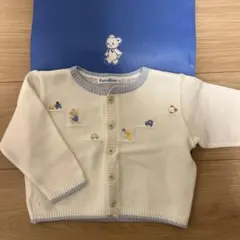 新品に近い familiar カーディガン ホワイト