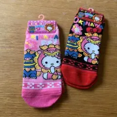 キティ　沖縄限定ソックス　2足セット　22〜24㎝のサムネイル