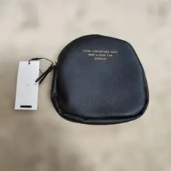 ミニポーチ 黒 合成皮革