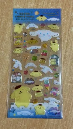 ポチャッコ シナモロール☆クリアキャンディシール