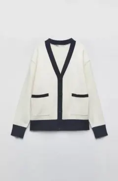 ZARA Vネックニットカーディガン