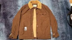 コーデュロイ ボアジャケット ブラウン