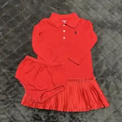 Ralph Lauren 赤 ポロワンピース 18M 85㎝