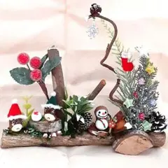 どんぐりアート　クリスマスオブジェ