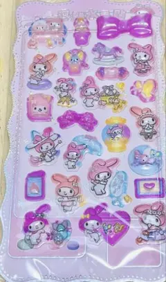 マイメロディ　ボンボンドロップシール　シール　サンリオボンボンドロップシール