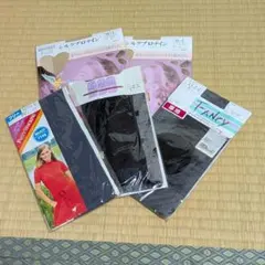 ストッキング　7足セット　ベージュ　ブラック　グレー　網タイツ