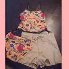 【キッズ】セパレート水着 3点セット