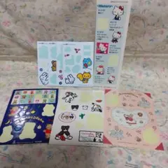 使いかけ　昭和レトロ　サンリオキャラクター シールセット