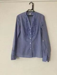 ブラウス H&M ブルー