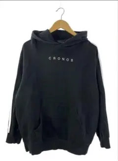 クロノス　サイズ　MCRONOS フード付き ブラックパーカー CRONOS フード付き ブラックパーカー｜Yahoo!フリマ（旧PayPayフリマ）