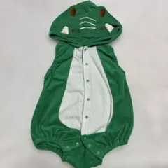 恐竜デザイン フード付きロンパース　70cm