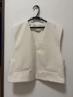 ZARA ベスト ジレ アイボリー