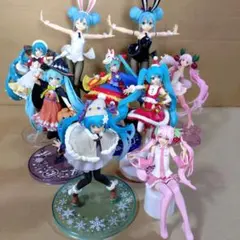 初音ミク フィギュア 9体セット ぬースト BiCute Luminasta
