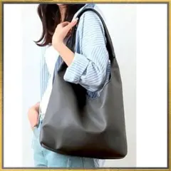 新品 ソフトラウンド 肩かる ワンハンドルバッグ トートバッグ シンプル グレー