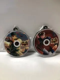 ストリートファイターVチャンピオンエディションディスクキーホルダー春麗、リュウ