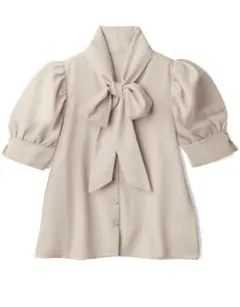 GRL ボウタイブラウス　k8828w ベージュ